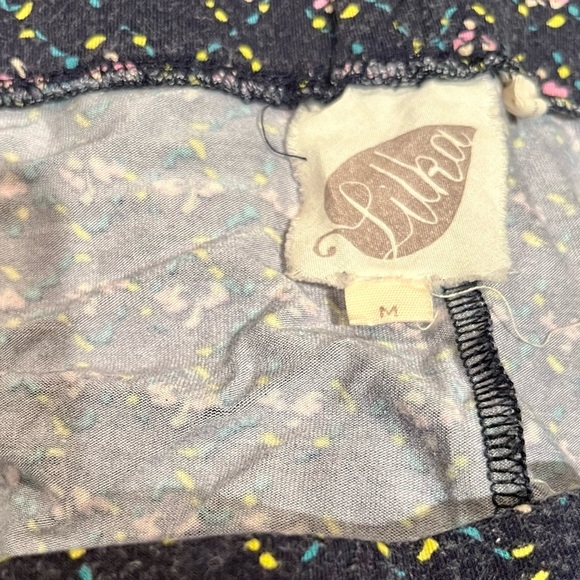 Lilka Size Medium Navy with Multicolored Pattern Pajama/Lounge Pants - Picture 5 of 6